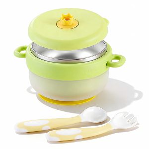 Children food containers kp9026 -Green with spoon