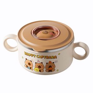 Children food container KP9025 - Milky white