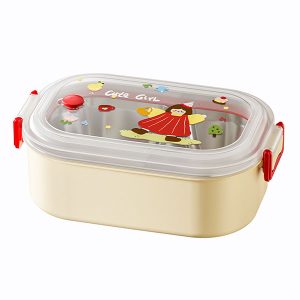 Double-slot food container kp9022 - red